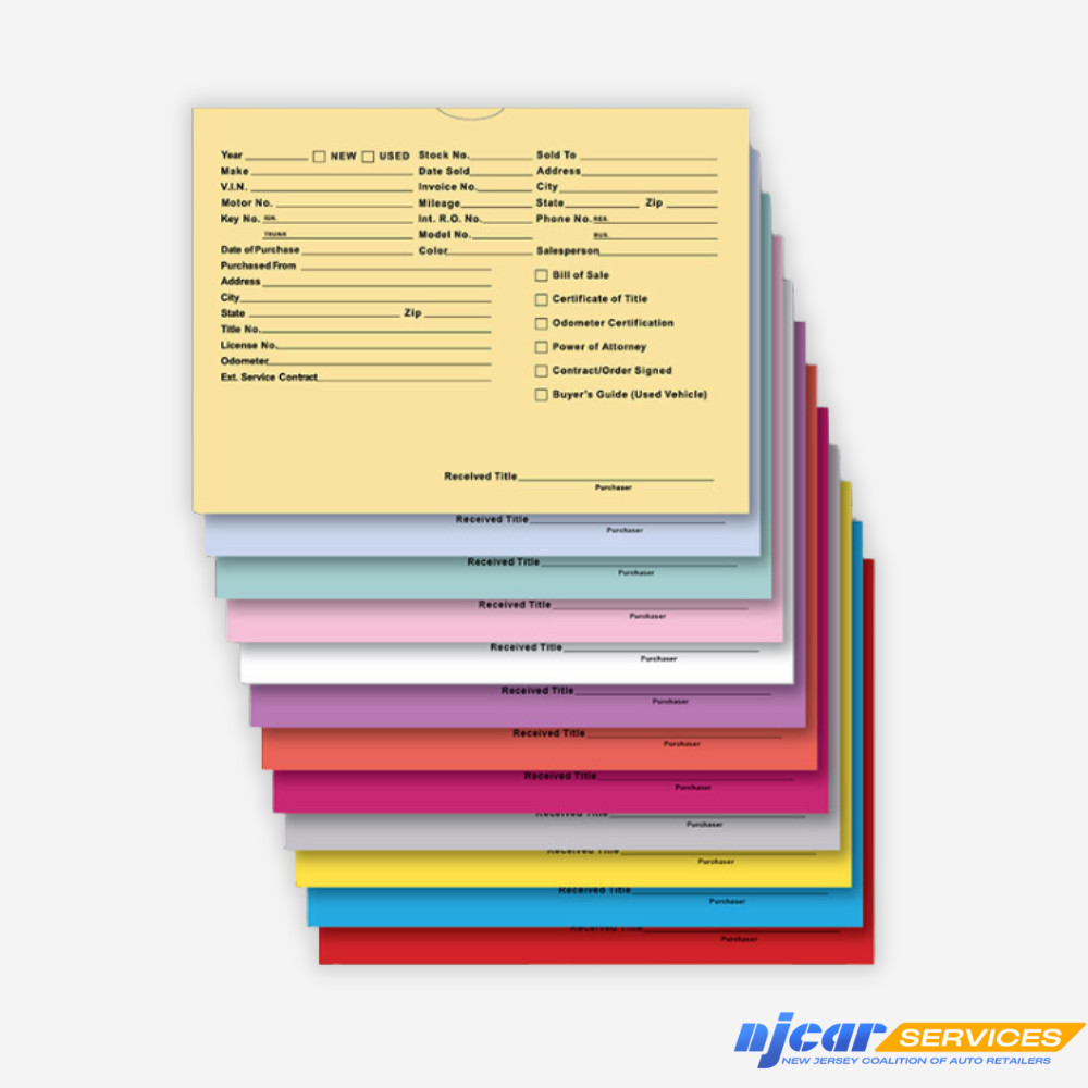 Vehicle Deal Envelope